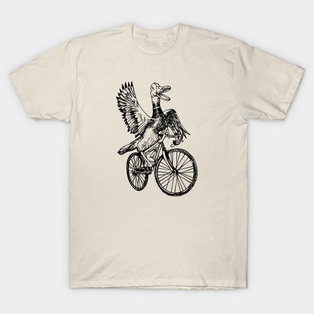 SEEMBO Duck Cycling Bicycle Cyclist Bicycling Biking Bike T-Shirt by SEEMBO